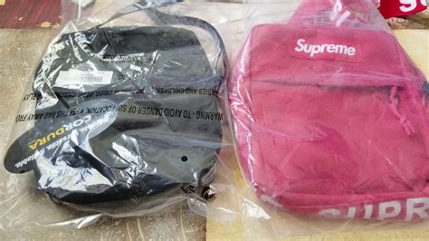 real vs fake supreme ss18 shoulder bag|check if your supreme bag is real.